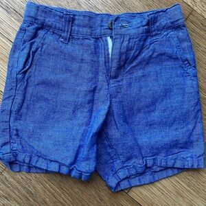 Janie and Jack blue linen shorts size 5